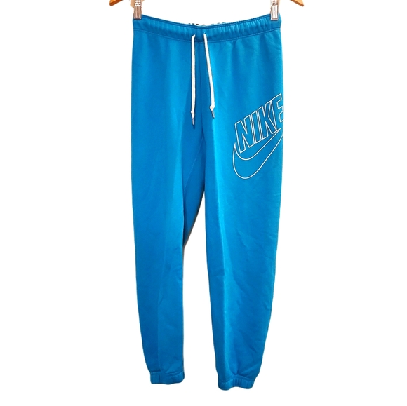Nike Pants - Nike Blue Terry Cloth Sweat Pants
